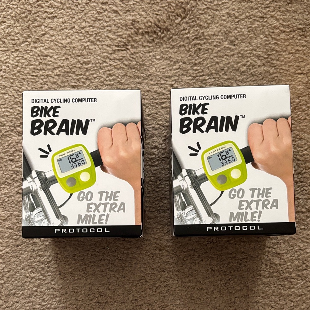 Bike Brain Digital Cycling Computer - Green